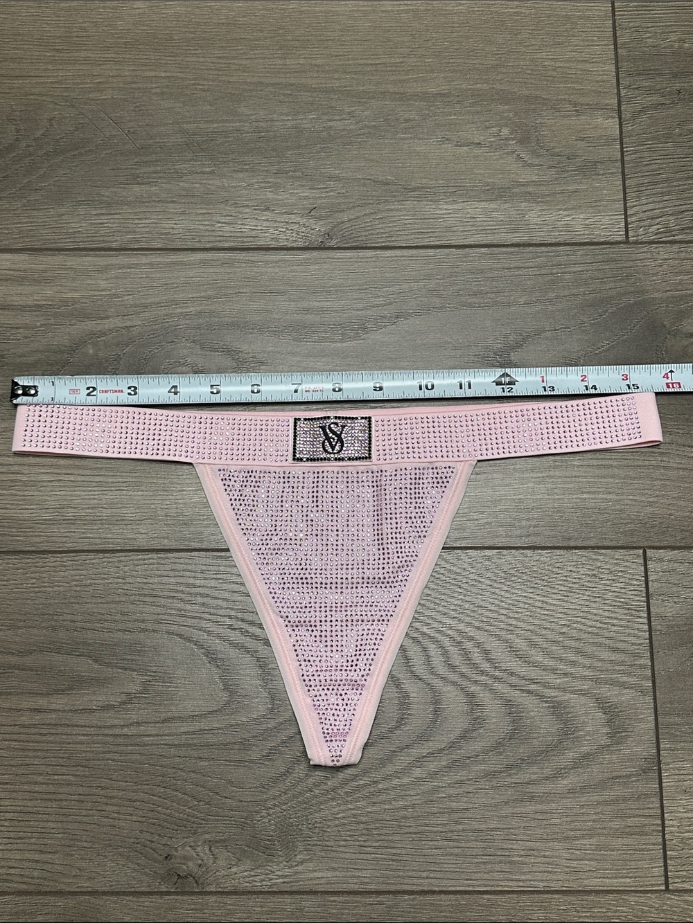 Victoria's Secret Shine Cotton V String Pink Panty Size Medium - Picture 9 of 10